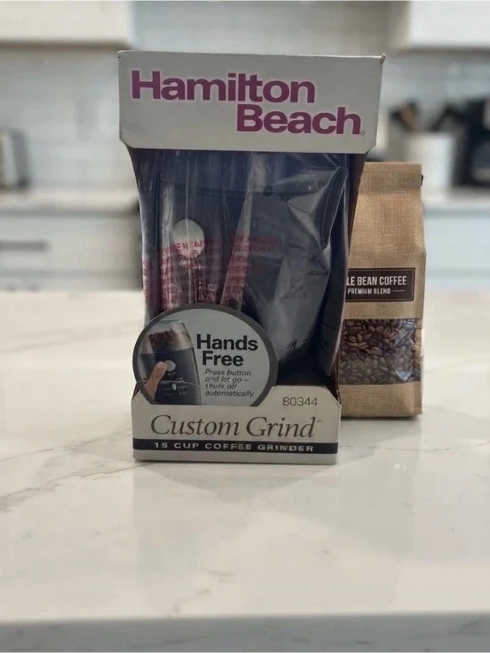 Hamilton Beach Custom Grind 1.5-Cup Coffee Grinder in Black and Brown